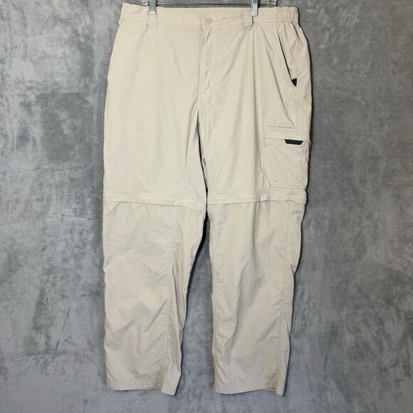 Columbia Pants 38x32 Inseam 31 Omnishield Zip Off Shorts Hiking Convertible READ - Picture 1 of 13
